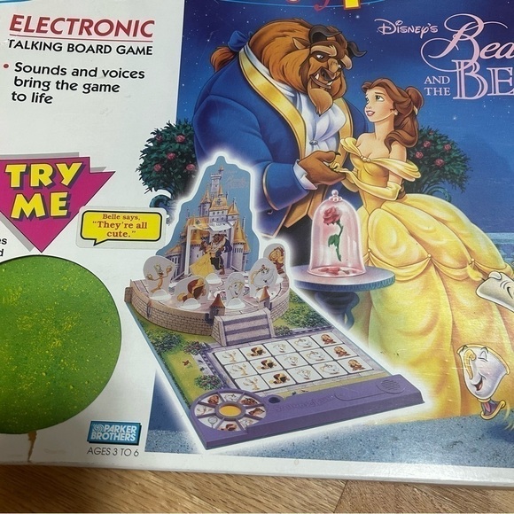 Disney Beauty and the Beast Sounds of Fun Board Game Vintage Belle Electronic - Picture 2 of 8